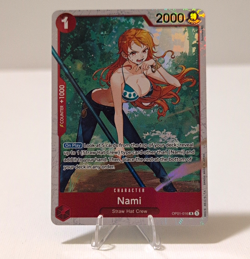 One Piece CCG Nami OP01-016 Character Foil Special 2000 Power EN - Image 1