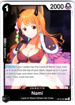 NAMI - OP16-091 - FOIL R - ONE PIECE - THE TIME OF BATTLE - NM - Image 1