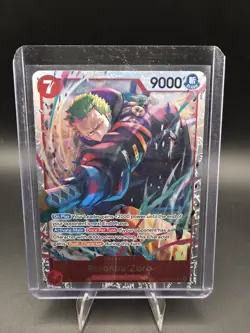 Bandai Roronoa Zoro SR Alt Art Foil EB-01 EB04-007 9000 Power Cost 7 EN - Image 1