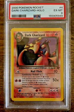 2000 Pokemon Team Rocket – Dark Charizard Holo #4/82 | PSA 6 EX-MT - Image 2