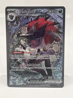 Pokemon Ascended Heroes N's Zoroark NM ex 286/217 Special Illustration Rare SIR - Image 1