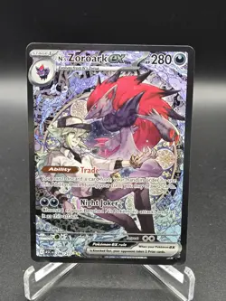 Pokemon TCG N's Zoroark EX 286/217 Ascended Heroes Special Illustration Rare, NM - Image 1