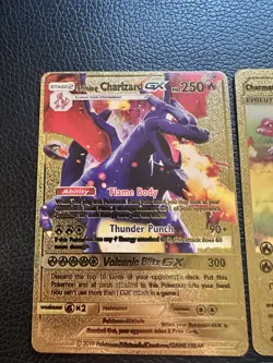 Pokemon Charizard GX Gold Foil Fan Art - 4 Cards - Image 2