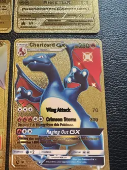 Pokemon Charizard GX Gold Foil Fan Art - 4 Cards - Image 4