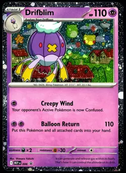 Pokemon TCG Drifblim MEP 006 2025 Mega Evolution Black Star Promo Card - NM - Image 1