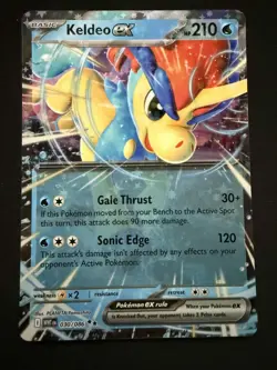 Keldeo ex 030/086 SV White Flare Double Rare Holo Pokemon TCG Card NM - Image 1