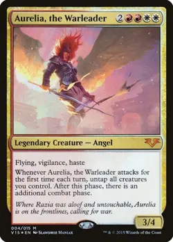 AURELIA, THE WARLEADER FOIL NM Magic the Gathering MTG From the Vault: Angels - Image 1