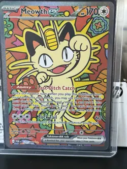 2026 Pokemon Perfect Order Meowth ex #121/088 Easily A high grade card - Image 2