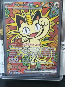 2026 Pokemon Perfect Order Meowth ex #121/088 Easily A high grade card - Image 3