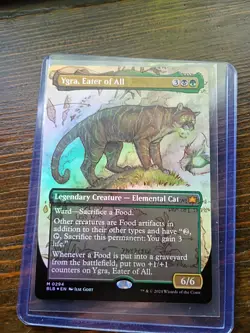 YGRA, EATER OF ALL FOIL BORDERLESS BLOOMBURROW BLB MYTHIC ELEMENTAL CAT MTG 294 - Image 1