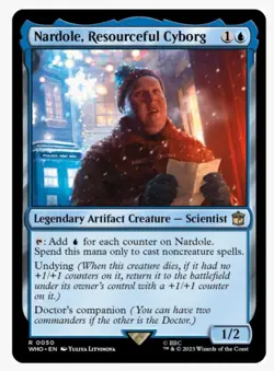 Nardole, Resourceful Cyborg (FOIL) MTG WHO Doc Companion Ramp Rare | Unplayed NM - Image 1
