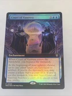 Court of Vantress 0030 - Extended Art Foil Wilds of Eldraine MTG MAGIC UNPLAYED - Image 1
