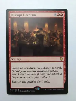 MTG Disrupt Decorum (C17) Commander 2017 Regular Rare 025/309 - Image 1