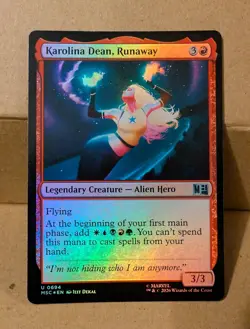 Magic Marvel Superheroes Commander U 694 Karolina Dean, Runaway Foil MSC - Image 1