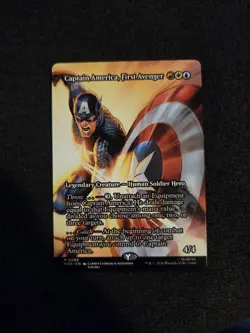Captain America, First Avenger Borderless 088 Marvel Universe MTG - Image 1