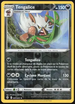 Carte Pokemon Tengalice 097/203 Reverse Evolution Celeste Francais - Image 1