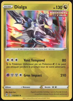 Carte Pokemon Dialga 112/203 Holo Evolution Celeste Francais - Image 1