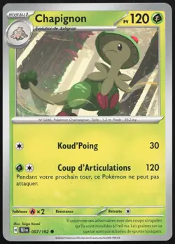 Carte Pokemon Chapignon 007/162 Forces Temporelles Francais - Image 1
