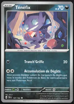 Carte Pokemon Tenefix 107/162 Forces Temporelles Francais - Image 1