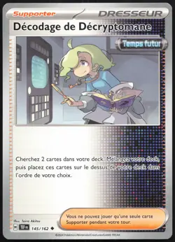 Carte Pokemon Decodage de Decryptomane 145/162 Forces Temporelles Francais - Image 1