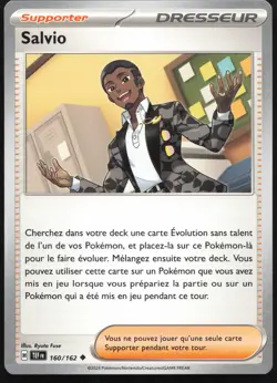 Carte Pokemon Salvio 160/162 Forces Temporelles Francais - Image 1
