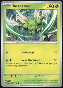 Carte Pokemon Insecateur 001/162 Forces Temporelles Francais - Image 1