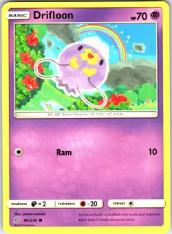 Drifloon 80/236 Common Unified Minds Pokemon Near Mint - Image 1