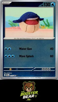 Wailmer (Reverse Holo) 015/084 Pitch Black C Pokemon NM/M ENG - Image 1