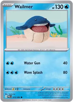 Wailmer (Reverse Holo) 015/084 Pitch Black C Pokemon NM/M ENG - Image 4