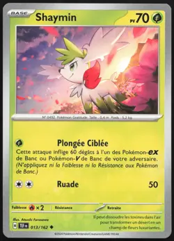 Carte Pokemon Shaymin 013/162 Forces Temporelles Francais - Image 1