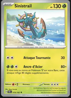 Carte Pokemon Sinistrail 019/162 Forces Temporelles Francais - Image 1