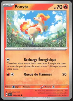 Carte Pokemon Ponyta 026/162 Forces Temporelles Francais - Image 1