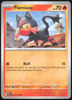 Carte Pokemon Flamiaou 032/162 Forces Temporelles Francais - Image 1