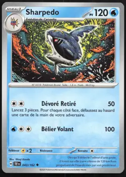 Carte Pokemon Sharpedo 043/162 Forces Temporelles Francais - Image 1