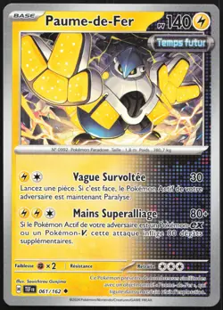 Carte Pokemon Paume-de-Fer 061/162 Forces Temporelles Francais - Image 1