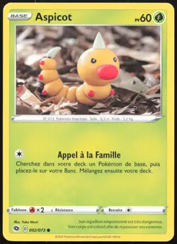 Carte Pokemon Aspicot 002/073 La voie du Maitre Francais - Image 1