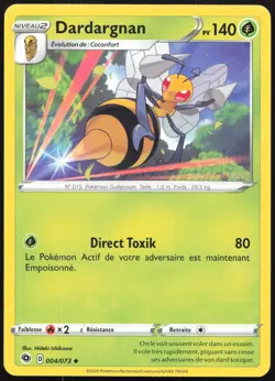 Carte Pokemon Dardargnan 004/073 La voie du Maitre Francais - Image 1