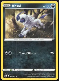 Carte Pokemon Absol 038/073 La voie du Maitre Francais - Image 1