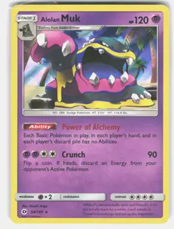 Alolan Muk 58/149 Pokemon SM Base Set Holofoil *LP* - Image 1