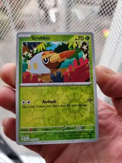 Grubbin - 009/142 - Reverse Holo - SV07: Stellar Crown - Pokemon TCG - Image 1