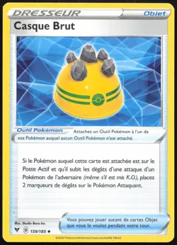 Carte Pokemon Casque Brut 159/185 Voltage Eclatant Francais - Image 1