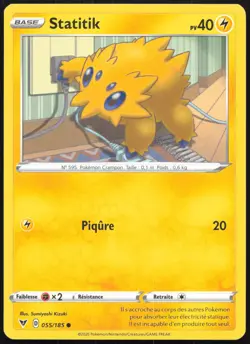 Carte Pokemon Statitik 055/185 Voltage Eclatant Francais - Image 1