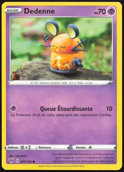 Carte Pokemon Dedenne 077/185 Voltage Eclatant Francais - Image 1