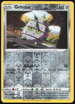 Carte Pokemon Grindur 123/185 Reverse Voltage Eclatant Francais - Image 1