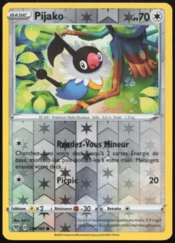 Carte Pokemon Pijako 139/185 Reverse Voltage Eclatant Francais - Image 1