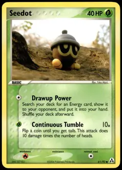 Seedot 61/92 Legend Maker Common LP Pokemon 2006 - Image 1