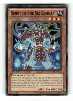 Spirit of the Six Samurai SDWA-EN012 Samurai Warlords Yu-Gi-Oh 1st Ed NM - Image 1