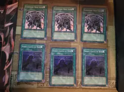 YUGIOH 3X LEGENDARY EBON STEED + 3X SHIENS CASTLE OF MIST STON COMMON 1ST ED NM - Image 1