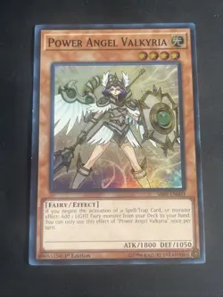Yugioh Power Angel Valkyria SR05-EN003 Super Rare 1st Edition - Image 1