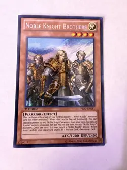 Yugioh - Noble Knight Brothers - Secret - 1st - PRIO-EN081 - NM - Image 1